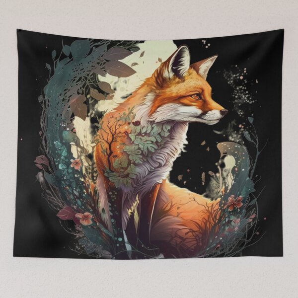 Artikelvorschau,  „Entfesseln Sie die Mystik: Fesselnde Fox-Kunstwerke und -Designs“ entworfen und verkauft von DesignHeaven24.