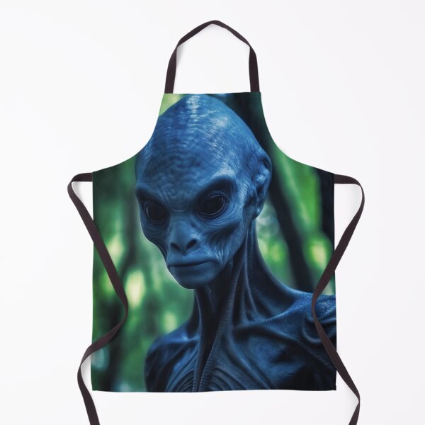 Item preview, A peculiar, blue-skinned humanoid creature ignores the photographer in a dense, late-summer forest designed and sold by a4mbs.