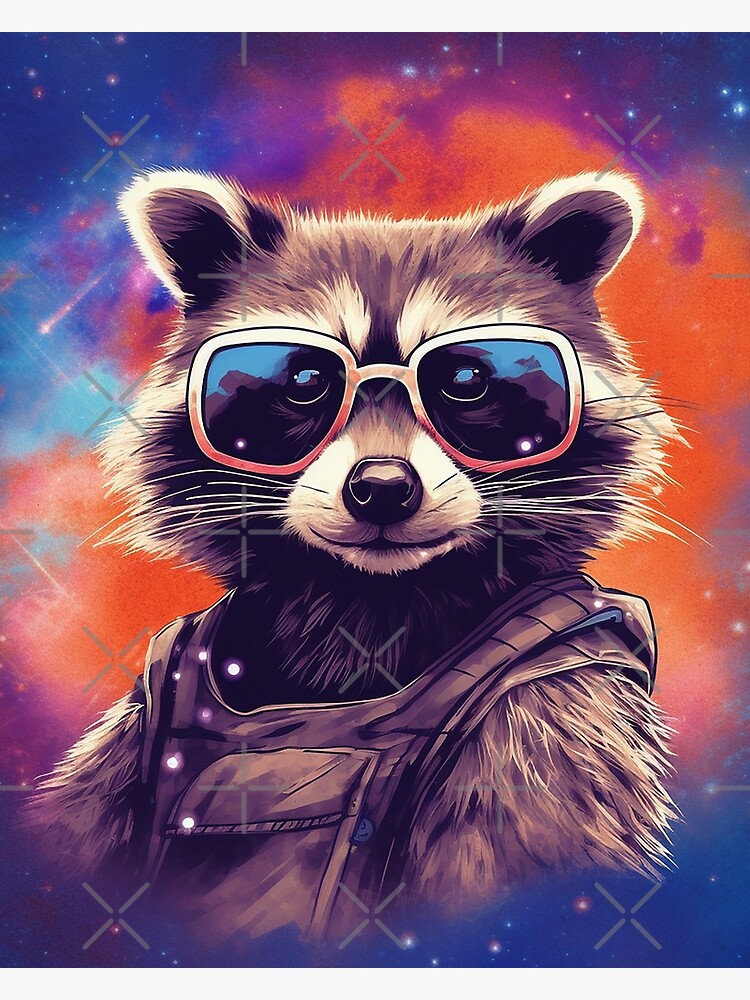 Color Racoon in the for by Redbubble Sale Photographic | Print kailenbetterson Galaxy