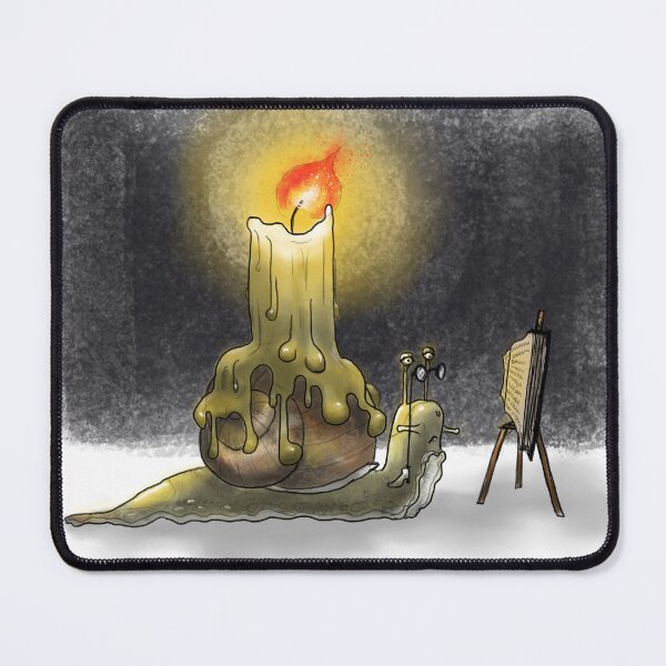 Item preview, reading snail with candle designed and sold by KorvinLedig.