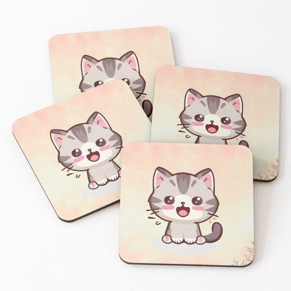 Item preview, Cute Kitty Digital Art Sticker designed and sold by teespedia.