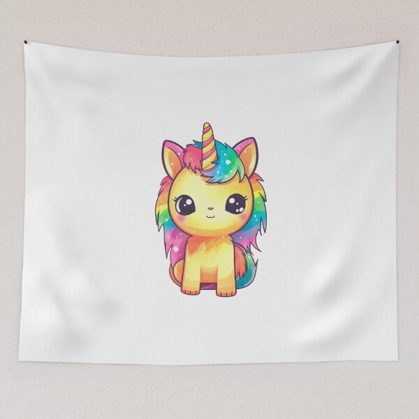 Item preview, Cute Rainbow Caticorn, Kawaii Unicorn Kitty designed and sold by Loonyanna.