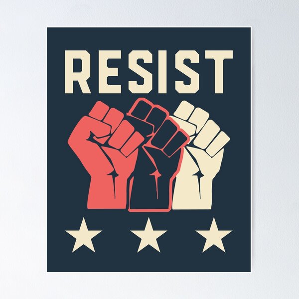 Item preview, Resist Inequality Anti Trump Raised Fists designed and sold by electrovista.
