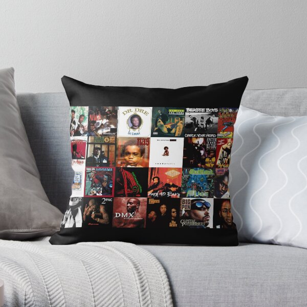 90's Hip Hop Throw Pillow
