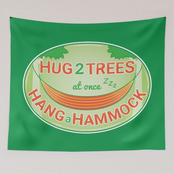 Item preview, Hug Two Trees at once, Hang a Hammock, Enjoy a Nap! designed and sold by Zoo-co.