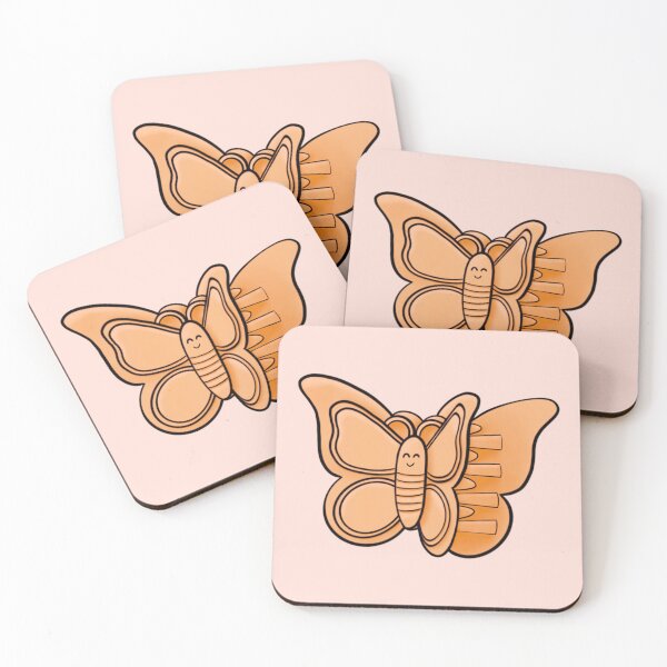 Item preview, Cute Orange Butterfly Clip designed and sold by AestheticAnnette.