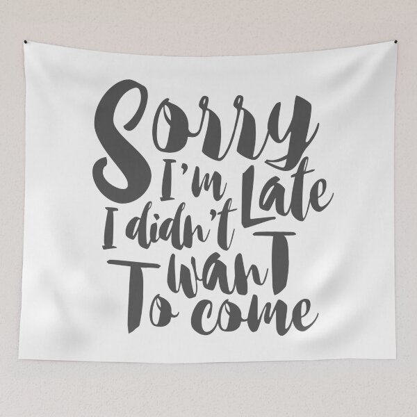 Item preview, sorry i'm late designed and sold by ohnoballoons.