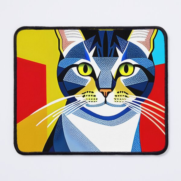 Item preview, Cat Design with vibrant colors designed and sold by varodesign.