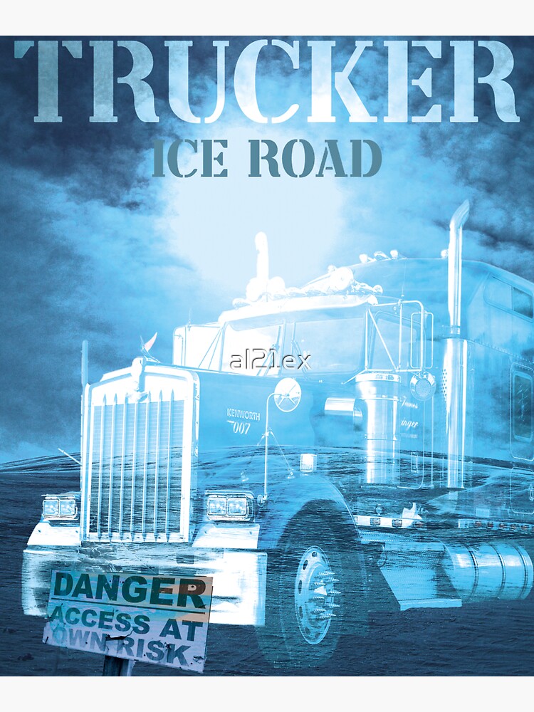 Truck Driver Trucker Fire ice road Truckers Gift' Sticker