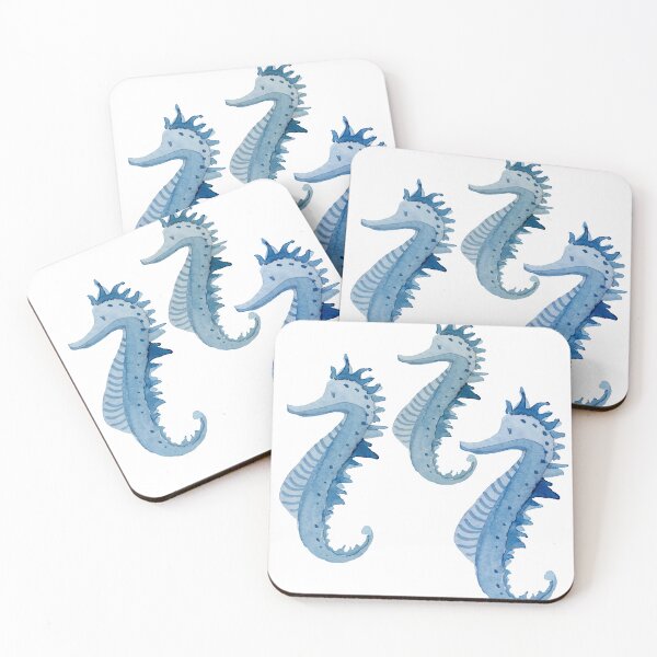 Item preview, 3 seahorse watercolor designed and sold by Time4Space.