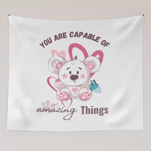 Item preview, You are capable | Cute Motivations | Cute Polar Bear designed and sold by Twinmommy Store.