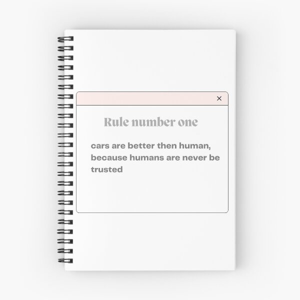 Aperçu de l'œuvre règle numéro un (les voitures valent mieux que les humains, car on ne fait jamais confiance aux humains créée et vendue par rolexcreation.