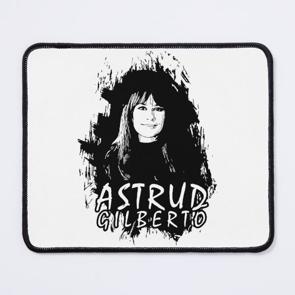 Item preview, Celebrating Astrud Gilberto - Black and White Digital illustration design designed and sold by Color-Lab.