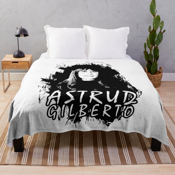 Item preview, Celebrating Astrud Gilberto - Black and White Digital illustration design designed and sold by Color-Lab.
