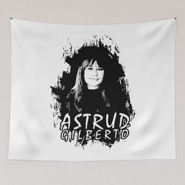 Item preview, Celebrating Astrud Gilberto -  Black and White Digital illustration design designed and sold by Color-Lab.