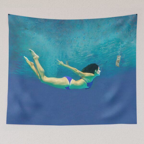 Item preview, woman under water ,dollar  designed and sold by DeluxBee.