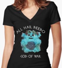 All Hail Beebo Women's Fitted V-Neck T-Shirt