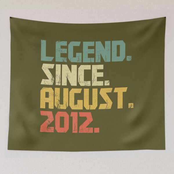 Item preview, Funny 10 Years old 	- Vintage Legend Since August 2012 	 	 designed and sold by mrvtrrwvpmi18.