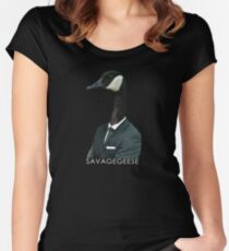 Camiseta entallada de cuello redondo Caballero Ganso