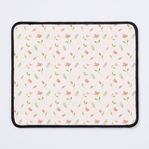 Item preview, Watercolor Coral and green floral pattern designed and sold by AquarelleSurbhi.