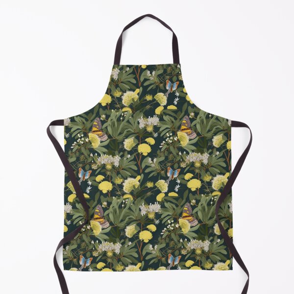 Item preview, Beautiful Native Australian wallpaper for bookcovers and homewares. Floral blooms of wattle and eucalypt leaves with butterflies and insects 7 designed and sold by NatTex.