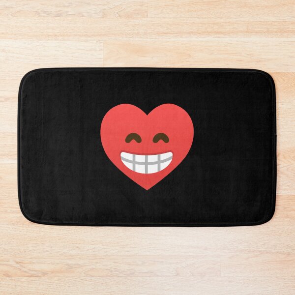 Item preview, Big Grin Red Heart Emoji designed and sold by ScrappyDesigns.