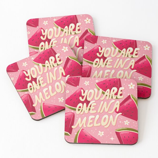 Item preview, You are one in a melon - hand-lettering and watermelon illustration designed and sold by BlueLela.