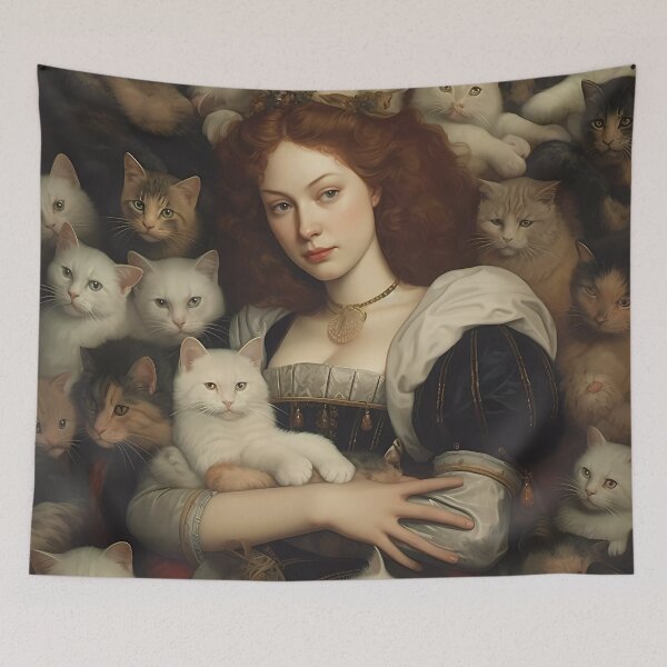 Item preview,  Renaissance Cat Lady  designed and sold by KateAndersonLTD.