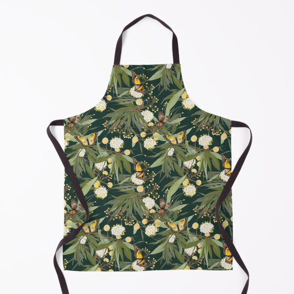 Item preview, Beautiful Native Australian wallpaper for bookcovers and homewares. Floral blooms of wattle and eucalypt leaves with butterflies and insects 11 designed and sold by NatTex.