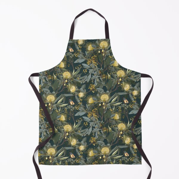 Item preview, Beautiful Native Australian wallpaper for bookcovers and homewares. Floral blooms of wattle and eucalypt leaves with butterflies and insects 12 designed and sold by NatTex.