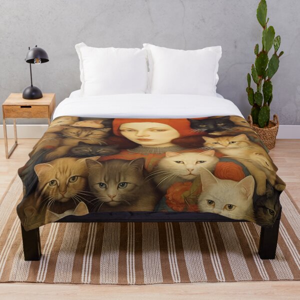Aperçu de l'œuvre Renaissance Cat Lady  créée et vendue par KateAndersonLTD.