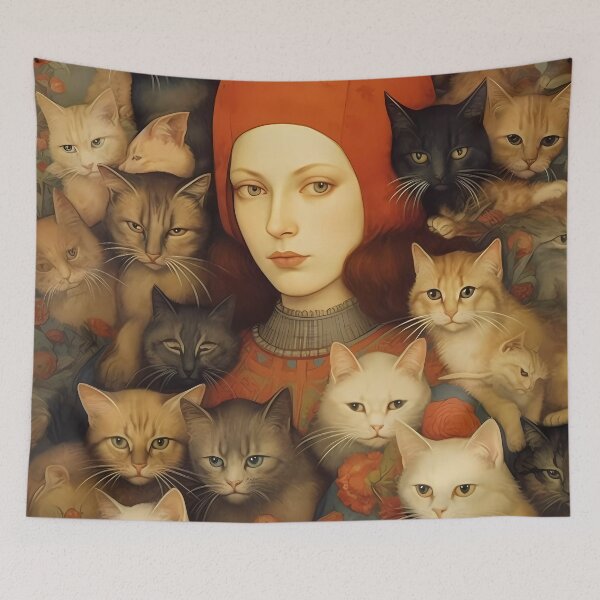 Item preview, Renaissance Cat Lady  designed and sold by KateAndersonLTD.