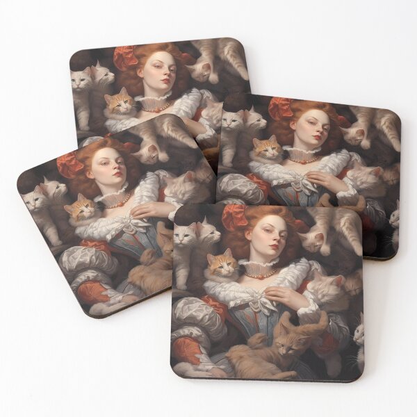 Item preview, Renaissance Cat Lady  designed and sold by KateAndersonLTD.