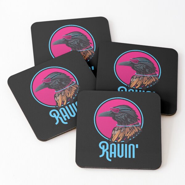 Artikelvorschau, Raving Raven Wingspan Vogelbeobachtung entworfen und verkauft von pixeptional.