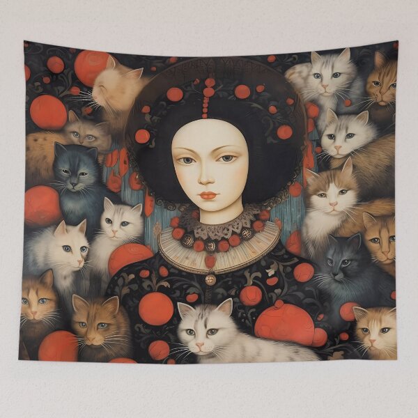 Item preview, Renaissance Cat Lady  designed and sold by KateAndersonLTD.