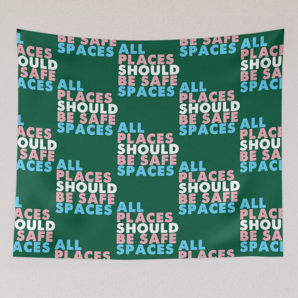 Item preview, All Places Should Be Safe Spaces - Trans Pride designed and sold by noiabinhyenn.