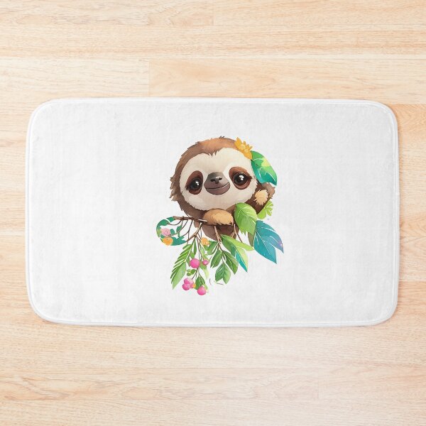 Item preview, Cute Sloth Sticker Animal Digital Tiny Sloth Clipart designed and sold by PrintfulClipart.