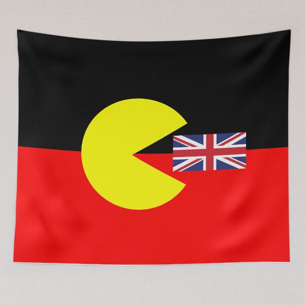 Item preview, Australian Aboriginal Flag designed and sold by wickedcartoons.