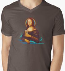 Durstiger Lisa T-Shirt mit V-Ausschnitt für Männer