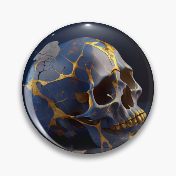 Item preview, Kintsugi skull, Skull Art, Skull Wall designed and sold by ArtFashionInek.