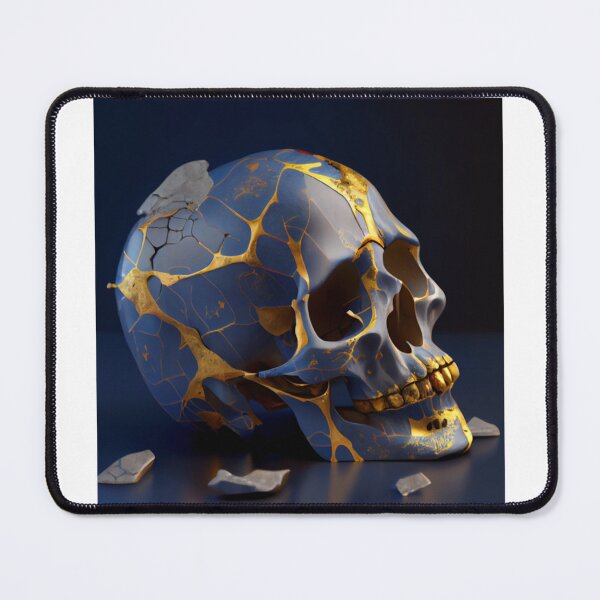 Item preview, Kintsugi skull, Skull Art, Skull Wall designed and sold by ArtFashionInek.
