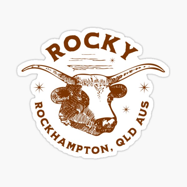 "Rockhampton, Rocky Australia" Sticker for Sale by Speshly Australia