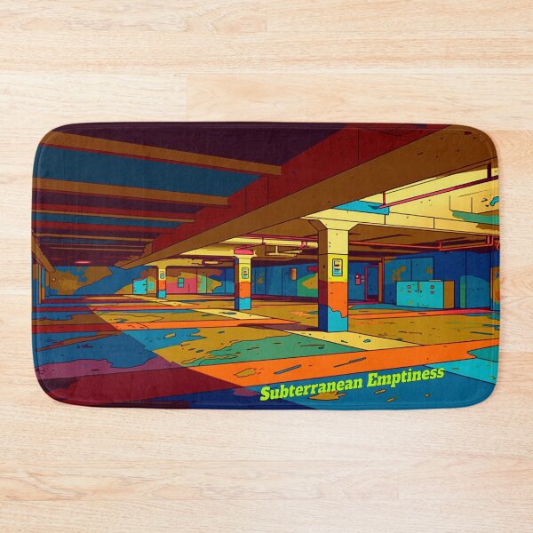 Item preview, Subterranean Emptiness - Retro Deserted Basement Parking Lot designed and sold by liminal-concept.