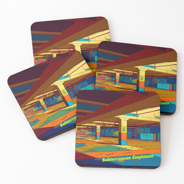 Item preview, Subterranean Emptiness - Retro Deserted Basement Parking Lot designed and sold by liminal-concept.