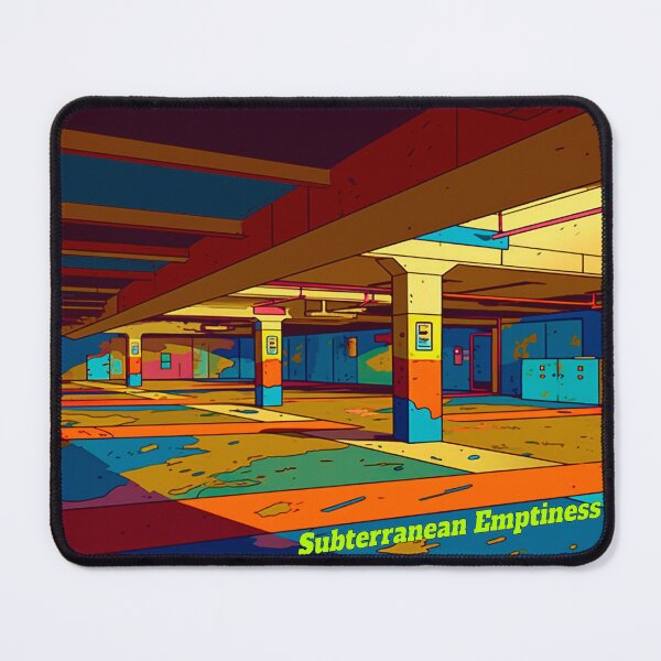 Item preview, Subterranean Emptiness - Retro Deserted Basement Parking Lot designed and sold by liminal-concept.