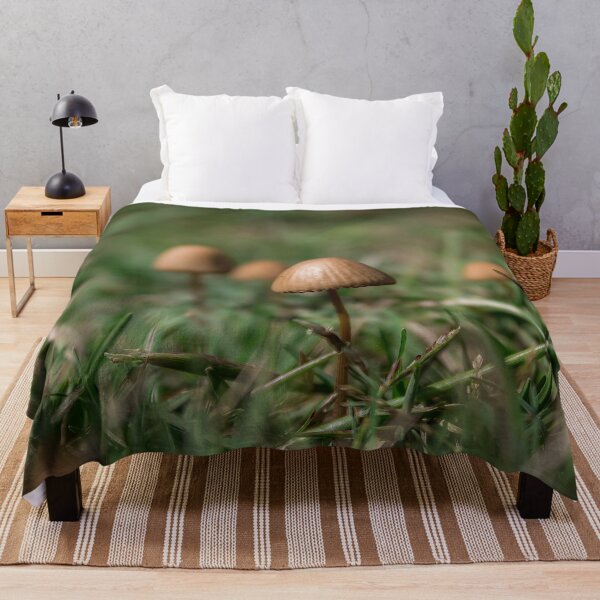 Item preview, Little brown mushroom in grass designed and sold by ArtyBuys.