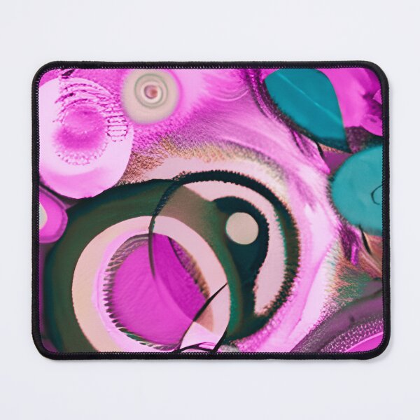 Item preview, Abstract Pink And Aqua Blue Circular Design  designed and sold by Rell1970.