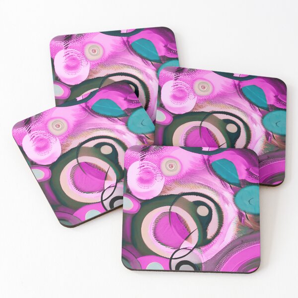 Item preview, Abstract Pink And Aqua Blue Circular Design  designed and sold by Rell1970.