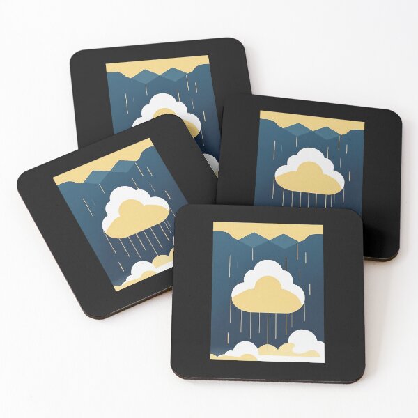 Item preview, Clouds in the mountains | geometric clouds designed and sold by Phoenix-Textile.