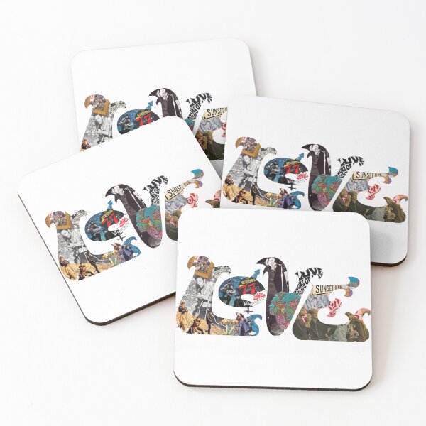 Item preview, Arthur Lee and Love Logo Collage designed and sold by theoralcollage.